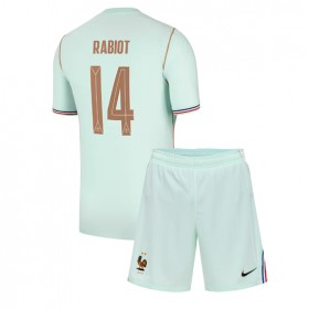 Frankrike Adrien Rabiot #14 Borte skjorte til barn VM 2026 Kortermet (+ korte bukser)